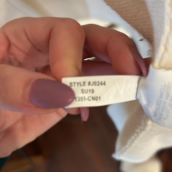 JCrew Sophie Open-Front Blazer Cream White - Picture 6 of 9